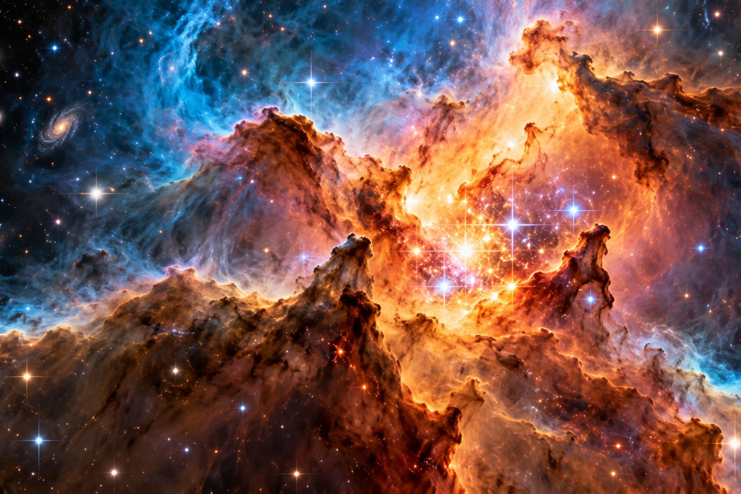Telescópios da NASA revelam berçários de estrelas escondidos em galáxias misteriosas