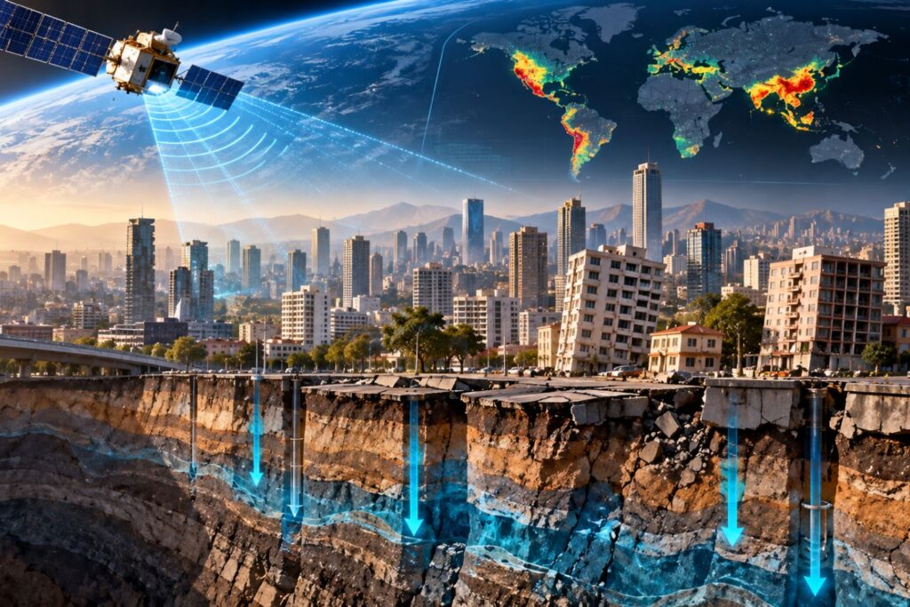 Cidades do mundo estão afundando e satélites revelam onde o problema é mais grave