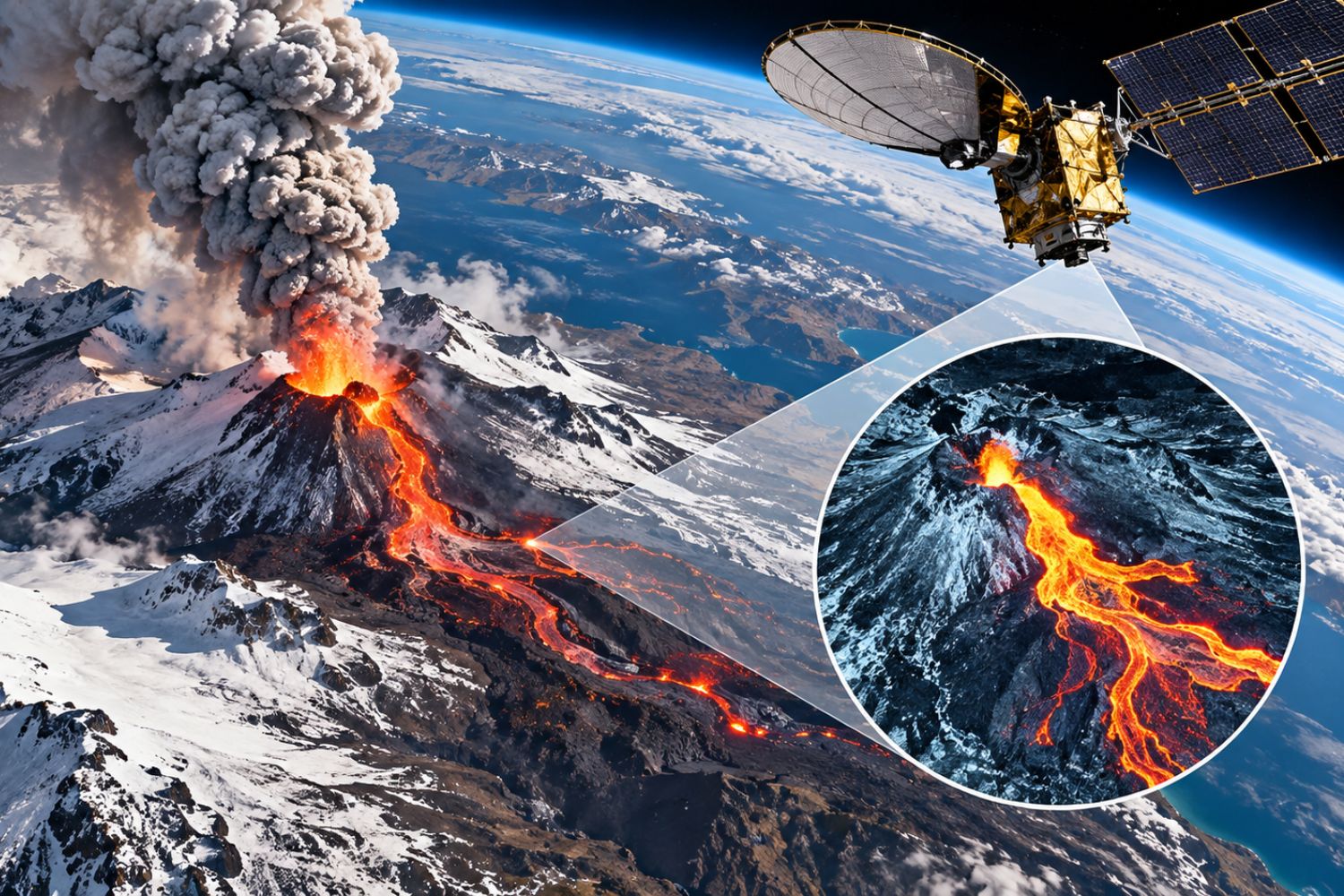 Vulcão adormecido há quase 500 anos desperta e NASA registra imagens impressionantes