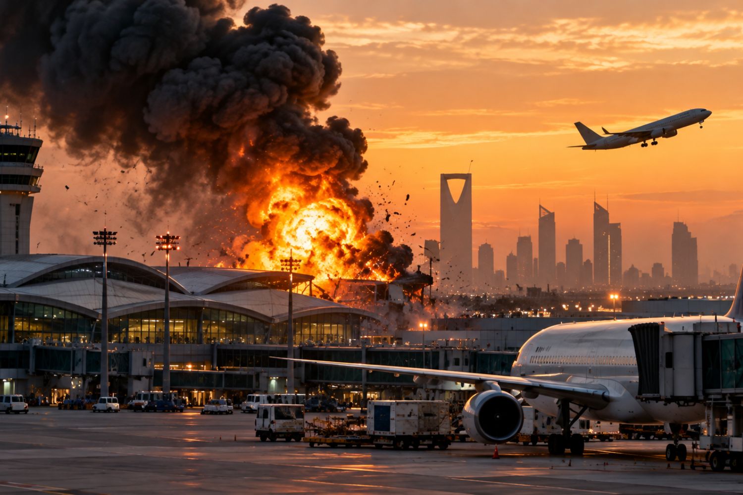Ataque deixa 12 mortos na Arábia Saudita e novo alerta ameaça aeroportos do Oriente Médio