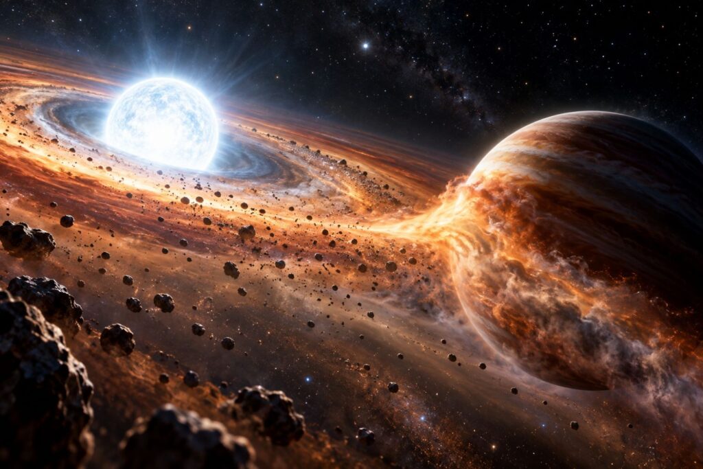 Um planeta impossível? Astrônomos encontram um mundo que parece ter nascido depois da morte de sua estrela