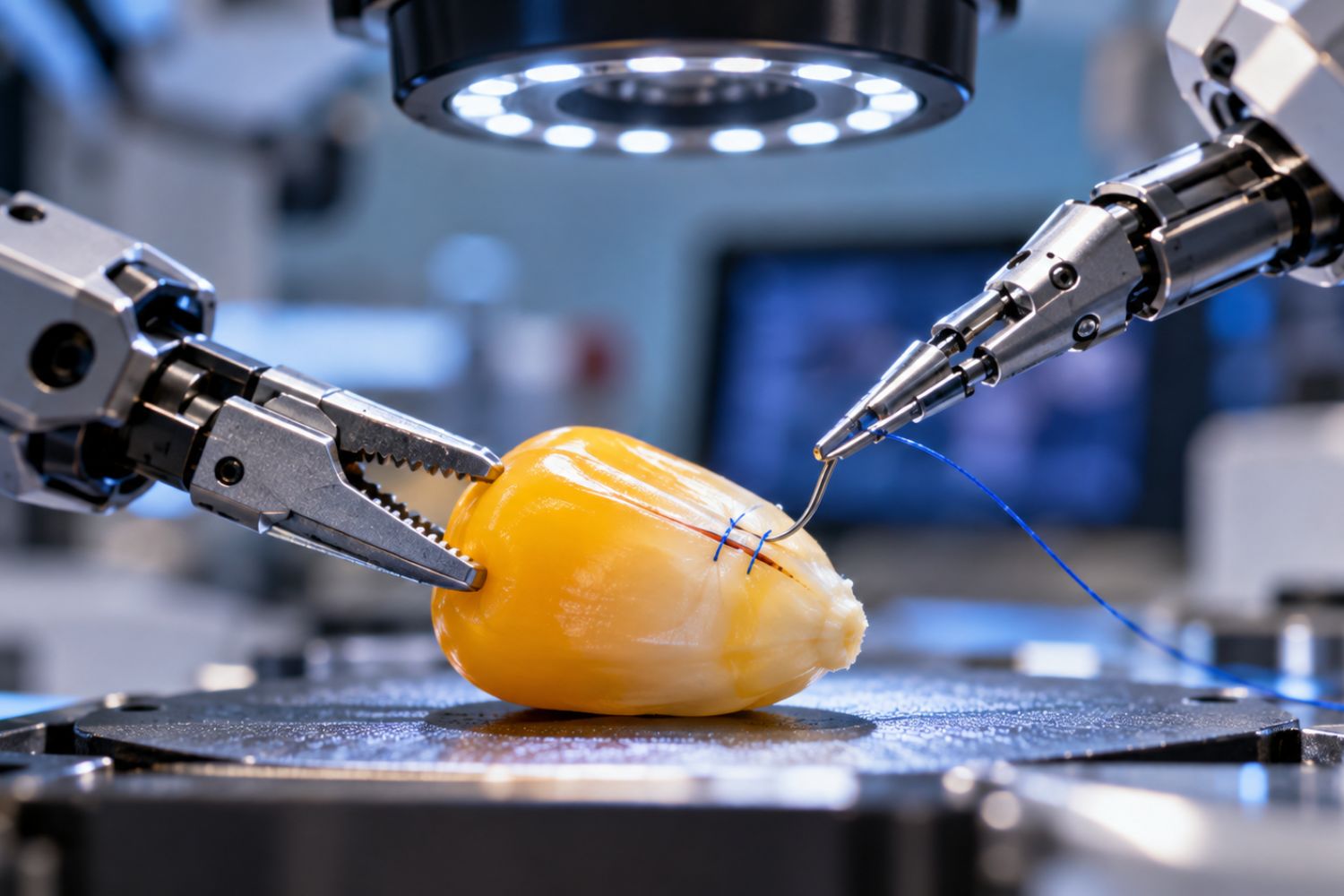 Robô consegue costurar um grão de milho e revela uma tecnologia que pode transformar a medicina